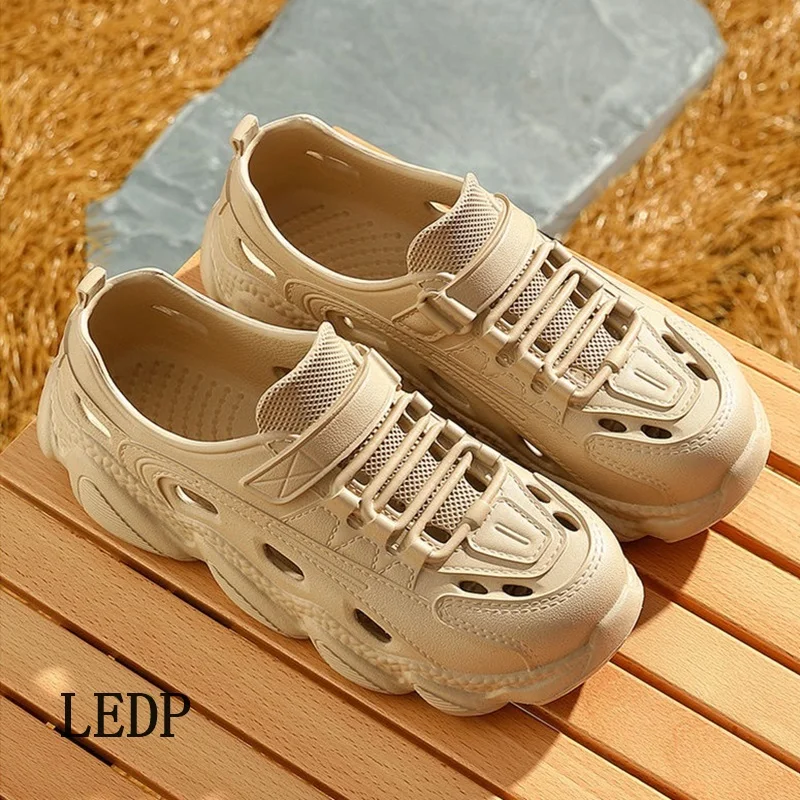 LEDP Brand Deodorant Sports Men's Summer Wear 2024 New Thick Sole Non-slip Beach Breathable Sandals for Men Outdoors