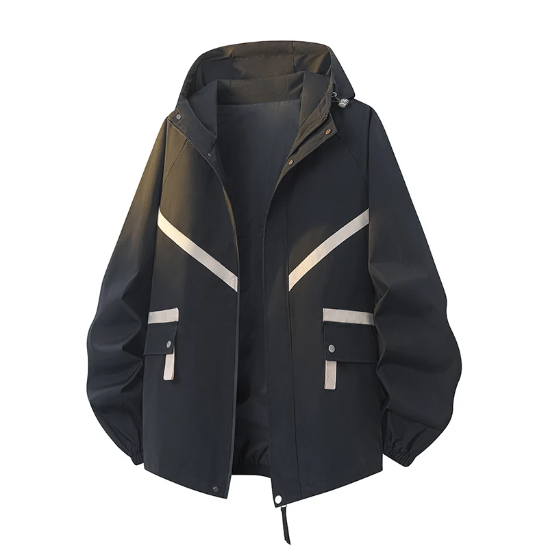 

Мужские повседневные куртки весна-осень 2026: ветрозащитные треккинговые пальто с капюшоном, универсальная удобная верхняя одежда для мужчин, тренд сезона для активного отдыха