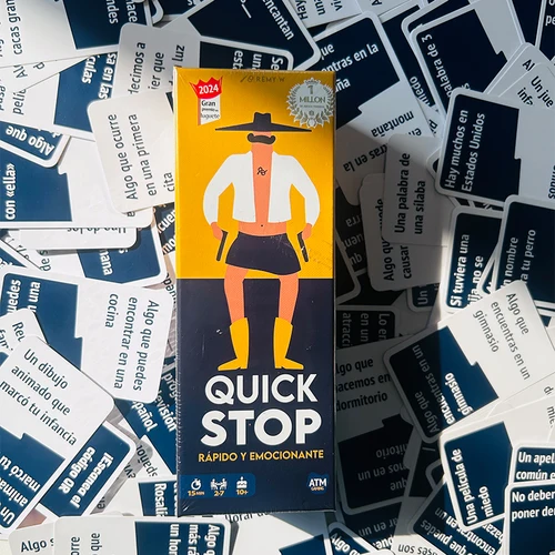 Juego de cartas en español de parada rápida, juego de mesa de cartas de hombre lobo con guía de papel, rompecabezas, ocio, familia, amigo, fiesta, baraja de mesa