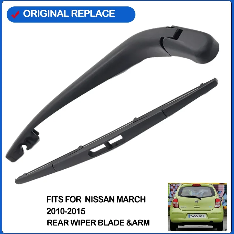 

Car Wiper 12" Blade Rear Back Window Windscreen Windshield Wipers For Nissan March Hatchback 305 mm 2010-2015 Auto Accessories