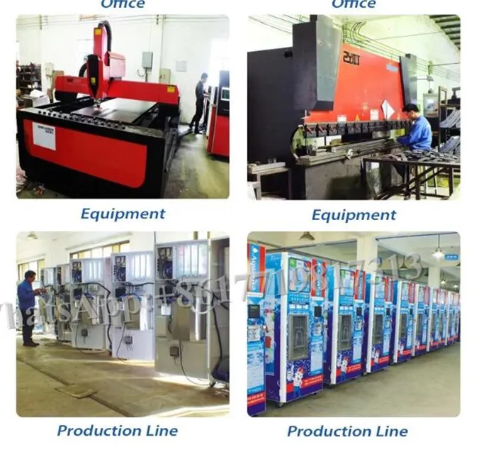 Venda quente Dispensador de água Máquina de venda automática de água alcalina Máquina de venda automática de água potável