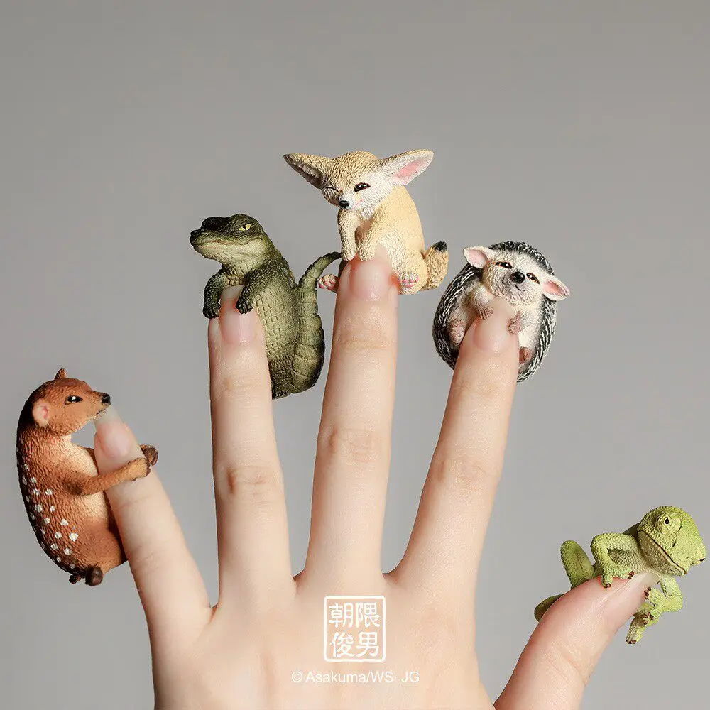 Yanda Asakuma Animal Baby Finger Figurine Figures Animal Life Series P1 Capsule Blind Box Collectible Toys Collectors