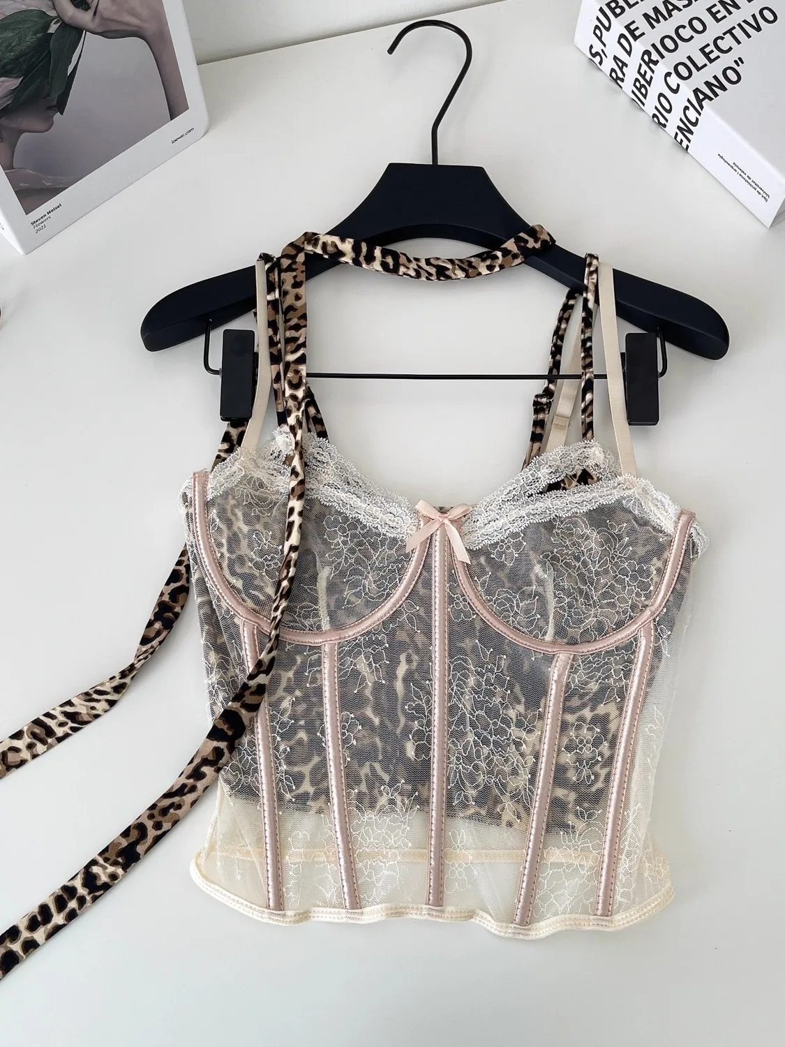 

Street Sle Pure Desire с леопардовым принтом ter Ne Me Fibone Design Женский летний топ-бот Верхняя одежда Base irt