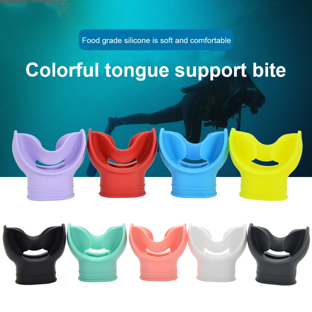 Silicone Diving Mouthpieces Universal Interface Diving Snorkel Regulator Mouthpiece Comfortable Underwater Breathing Accessories
