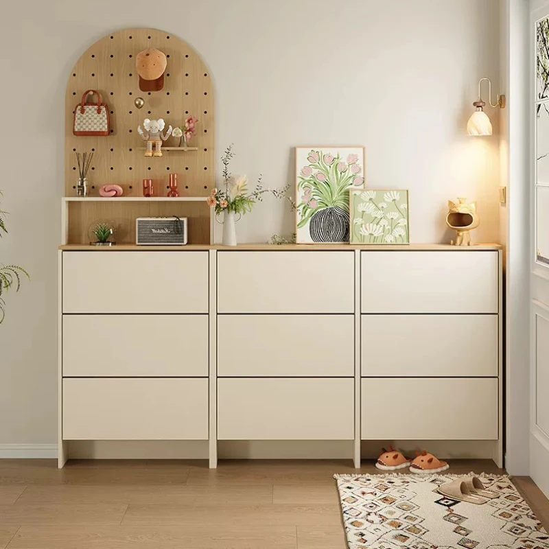 Slim Organizers Shoe Cabinet Display Entrance White Closed Shoe Cabinet Wooden Hallway Organizador Zapatos Home Furniture