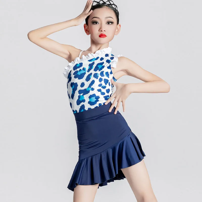 

Latin Dance Dress 2023 Summer New Girls' Dance Dress Children's High end Practice Performance Dress Minimalist Set