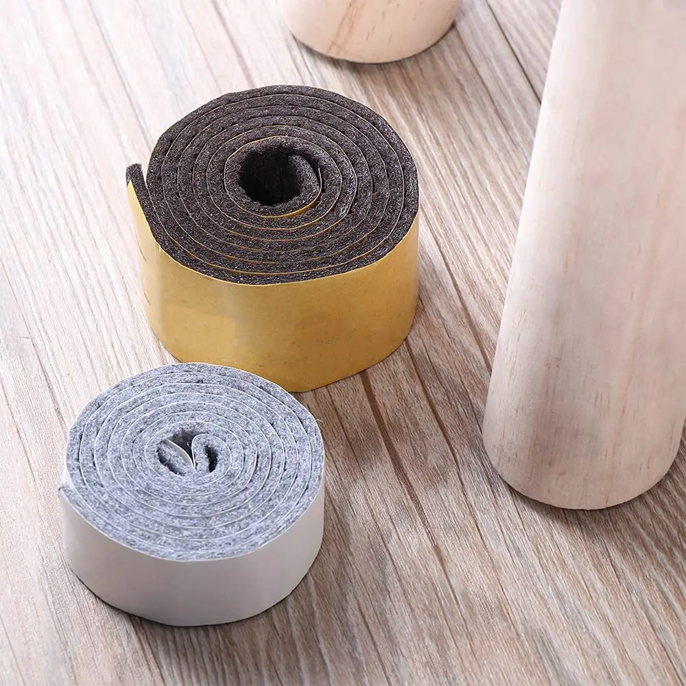 

1Roll 100cm Anti-slip Felt Furniture Leg Pad Self-Adhesive Mat Floor Protector Wear-resisting Table Sofa Leg Pads Chair Fittings