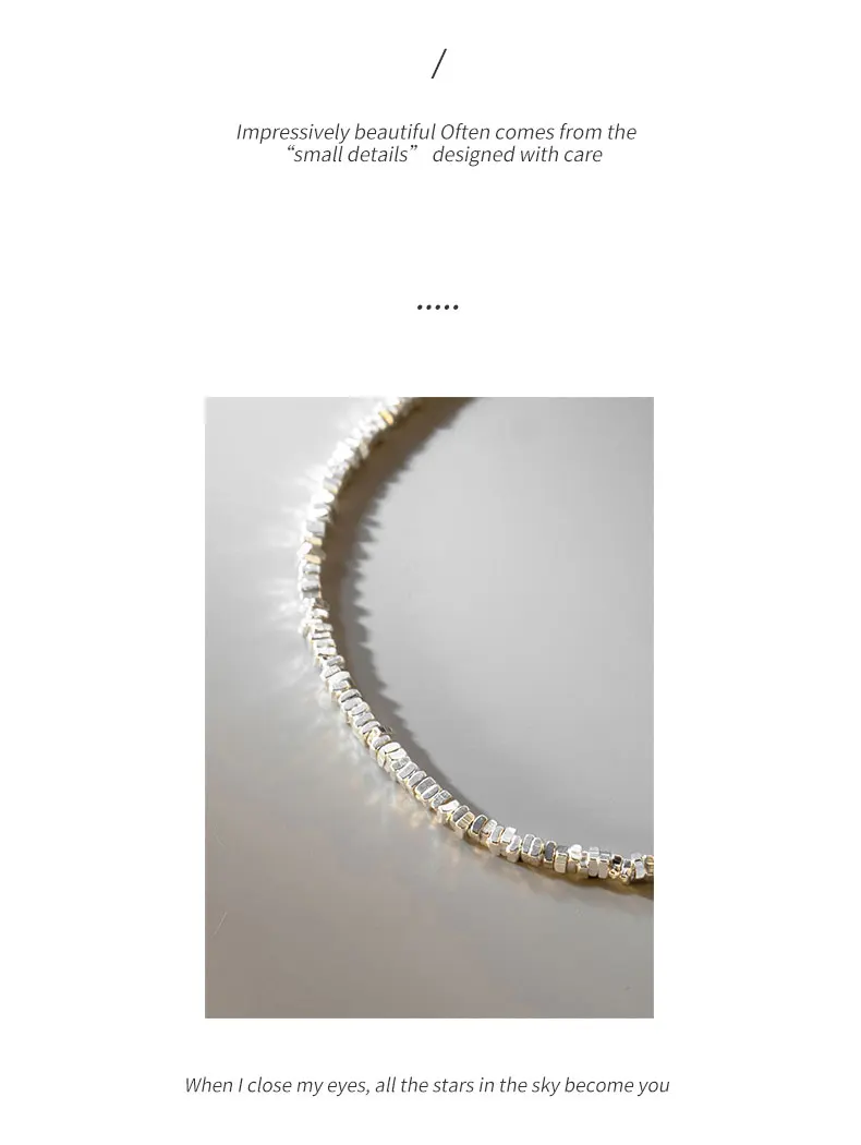 La Monada 15+4.5cm Simple Irregular Bracelets For Women Silver 925 Sterling Jewelry Fine 925 Sterling Silver Women's Bracelet
