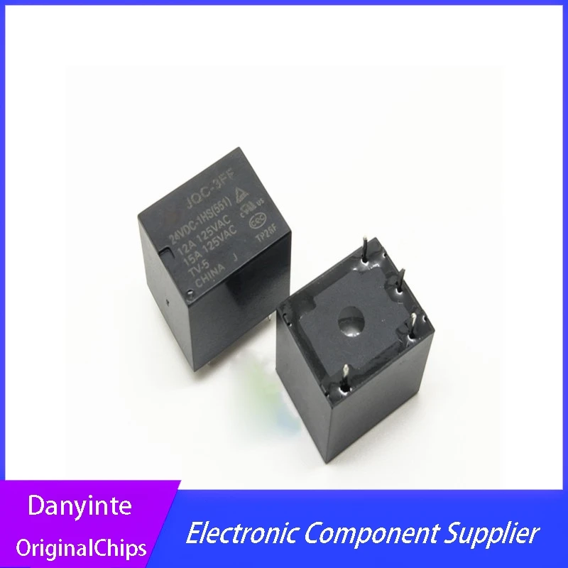 

New 10Pcs/lot JQC-3FF-24VDC-1HS JQC-3FF 24VDC-1HS DIP4 24V DC 10A