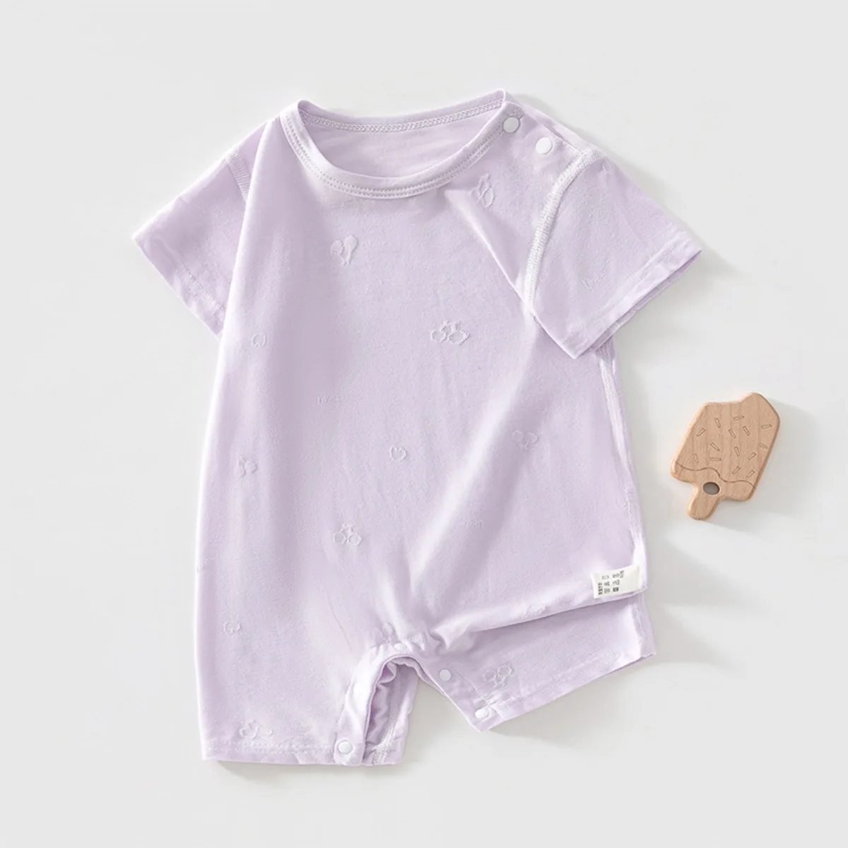 Baby Boy Girl Modal Ultra Comfy Breathable Jumpsuit with Shoulder Snaps 0-18M Infant Summer Essential Lightweight Cool Romper