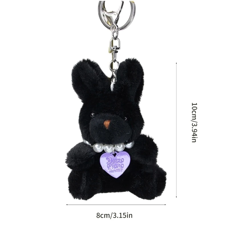 Dolls Pendant Keychain Colorful Toy Keyring Decorations Little Rabbit Pendant Key Chain Phone Chain Accessory Charm