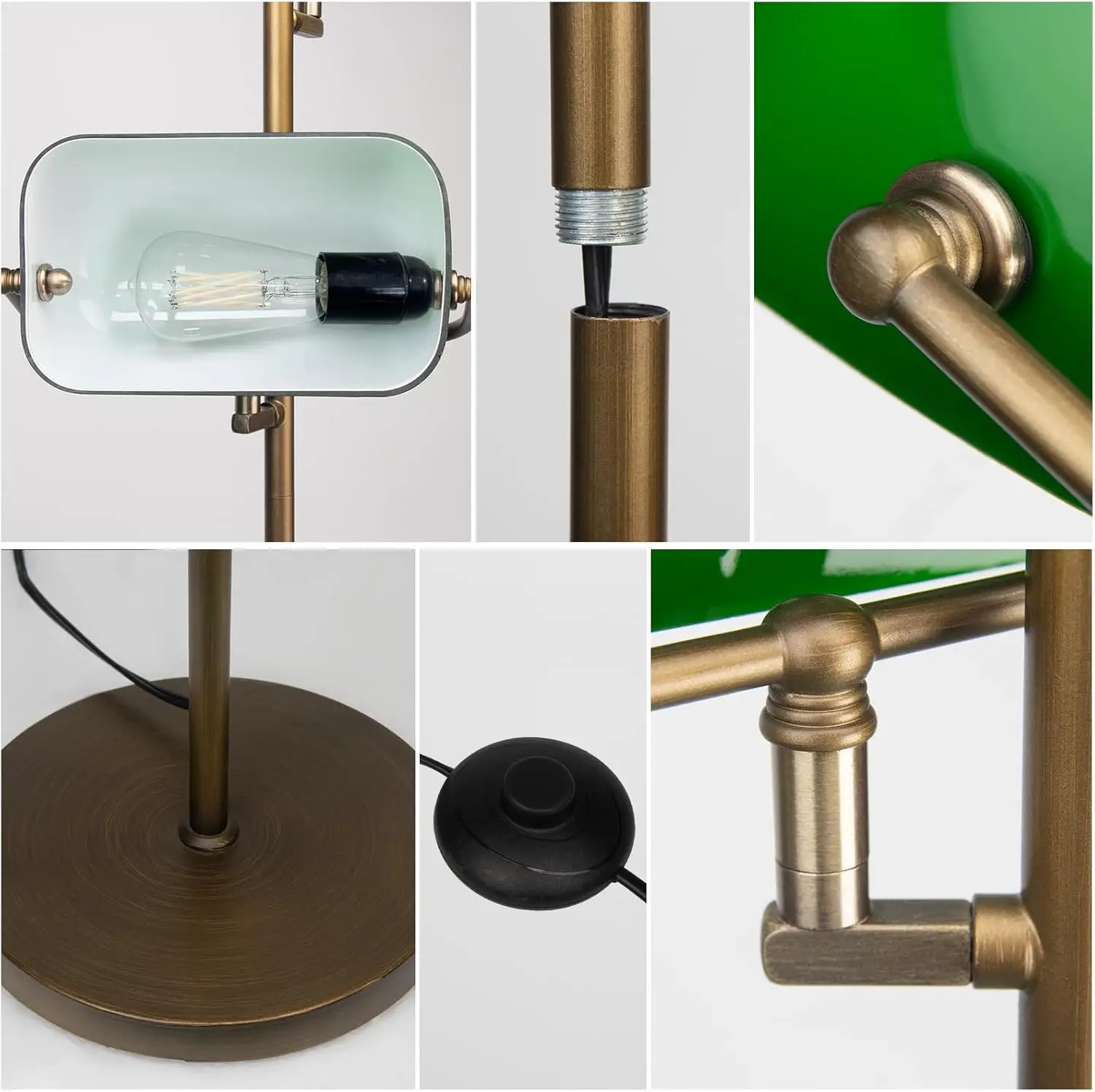 Dimmable LED Floor Lamp with Remote & Foot Switch, Adjustable Color Temperature for Living Room Bedroom Office view 5