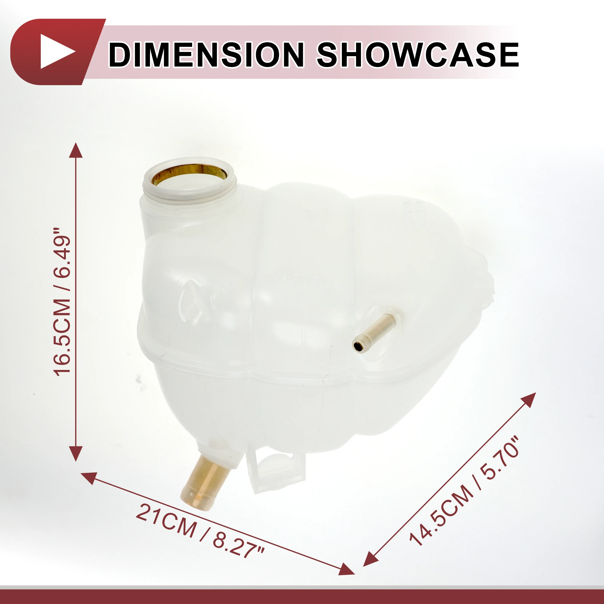 خزان توسيع المياه لخزان مبرد المحرك UXCELL لفوكسهول لأوبل فيكترا 1995-2008 رقم زجاجة المبرد. 1304207