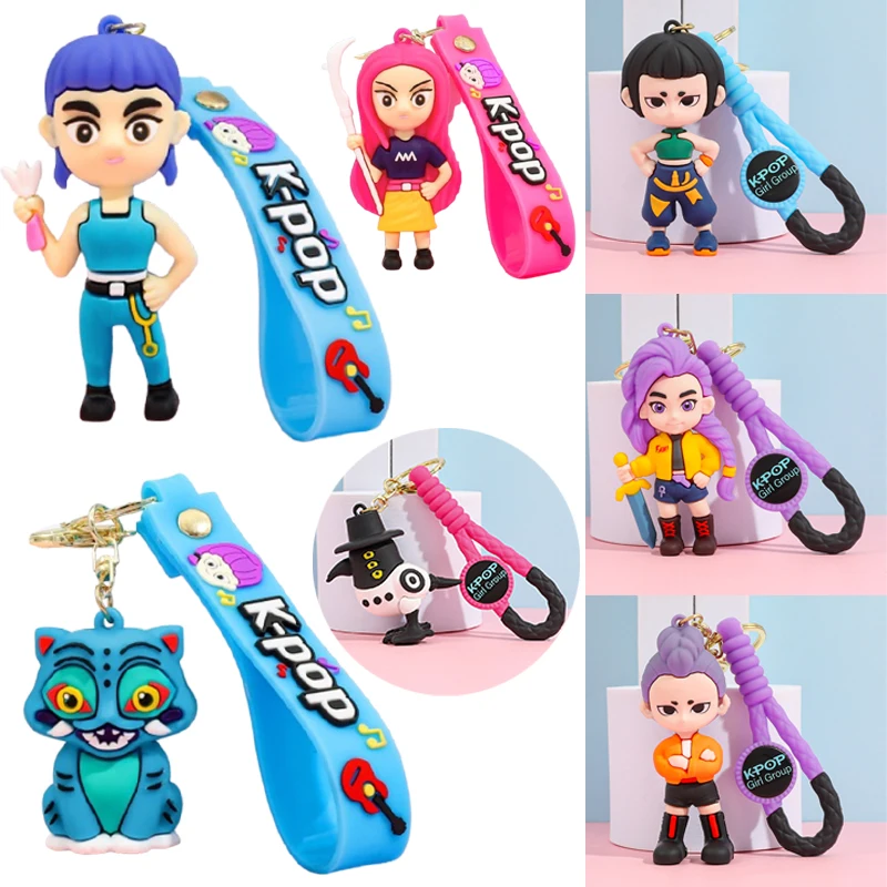

Брелок KPop «Охотники на демонов», аниме, фигурки, рюкзак, подвеска, украшения, мультяшный женский брелок для ключей, сумка, подвесное украшение, подарок