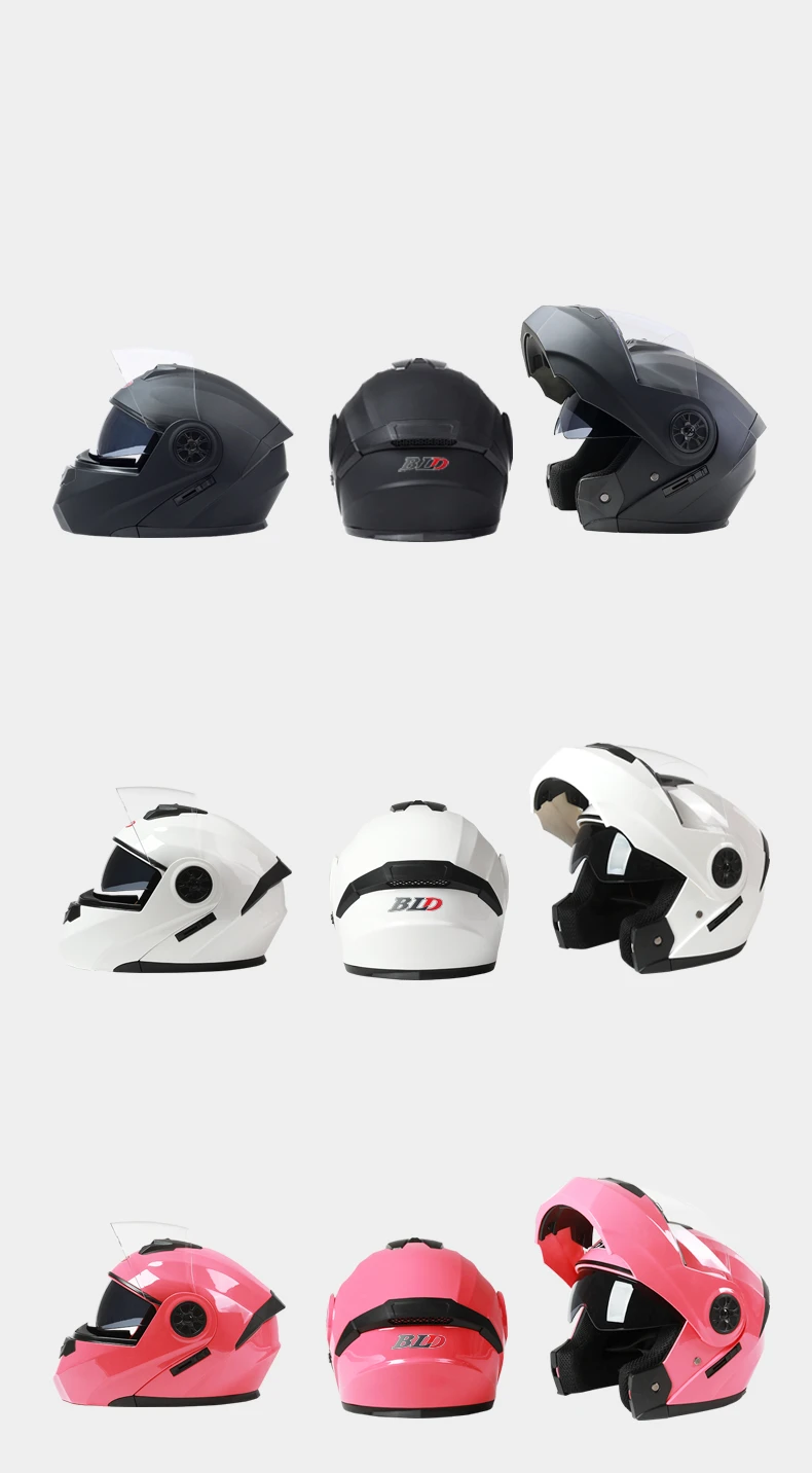 DOT-zugelassener cooler Motorrad-Rennhelm mit doppelter Linse, Integralhelm, Winter, warm, Fahrer, modularer Motorradhelm, Kask Casco – Detail 14