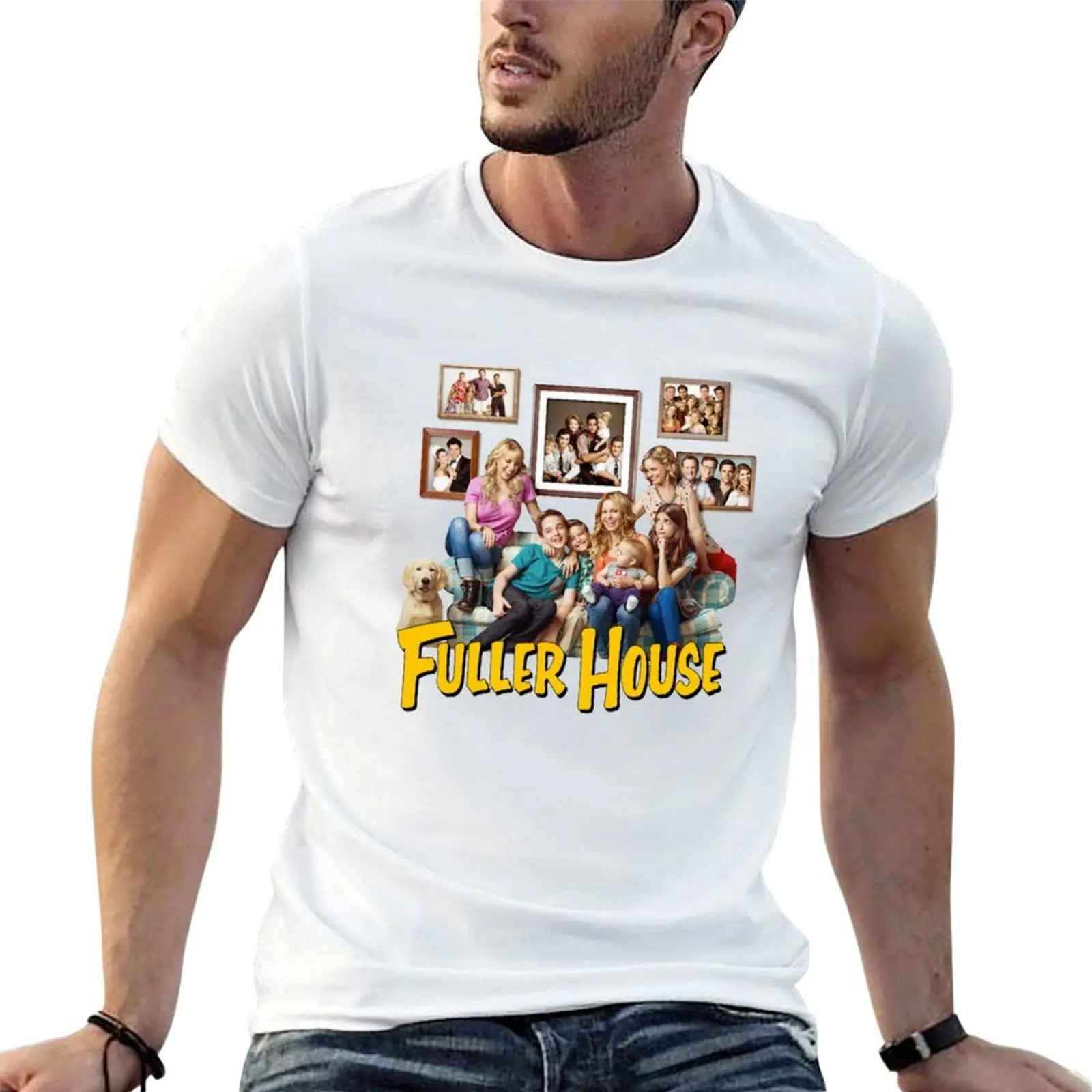 Fuller House Cast Merch T-Shirt t shirt for man 100 percent cotton graphic t shirts for man cotton t shirt man T-shirt