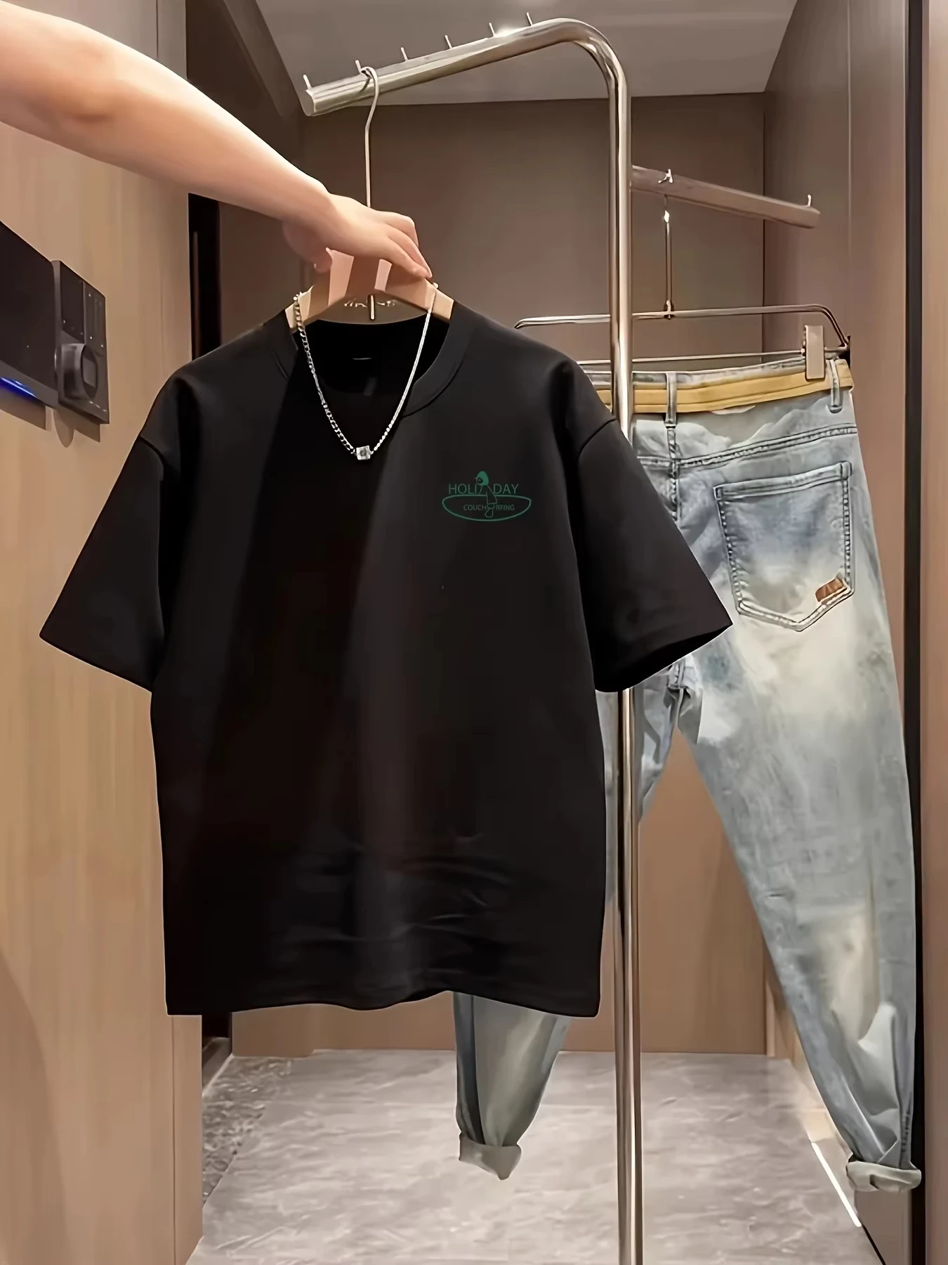 เสื้อยืดพิมพ์ลายกราฟิกแฟชั่นลำ - Streetwear Brand Slogans บทวิจารณ์และราคา