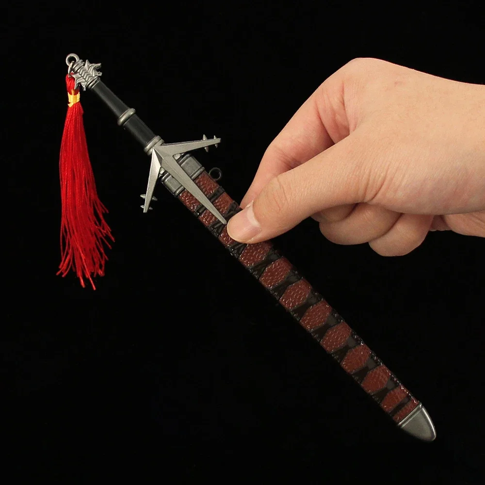 22cm Wild Hunt Wizard Game Weapon Lake Maiden Sword Peripheral Model Metal Handheld Ornament Collect Craft Gifts Toy for Boys