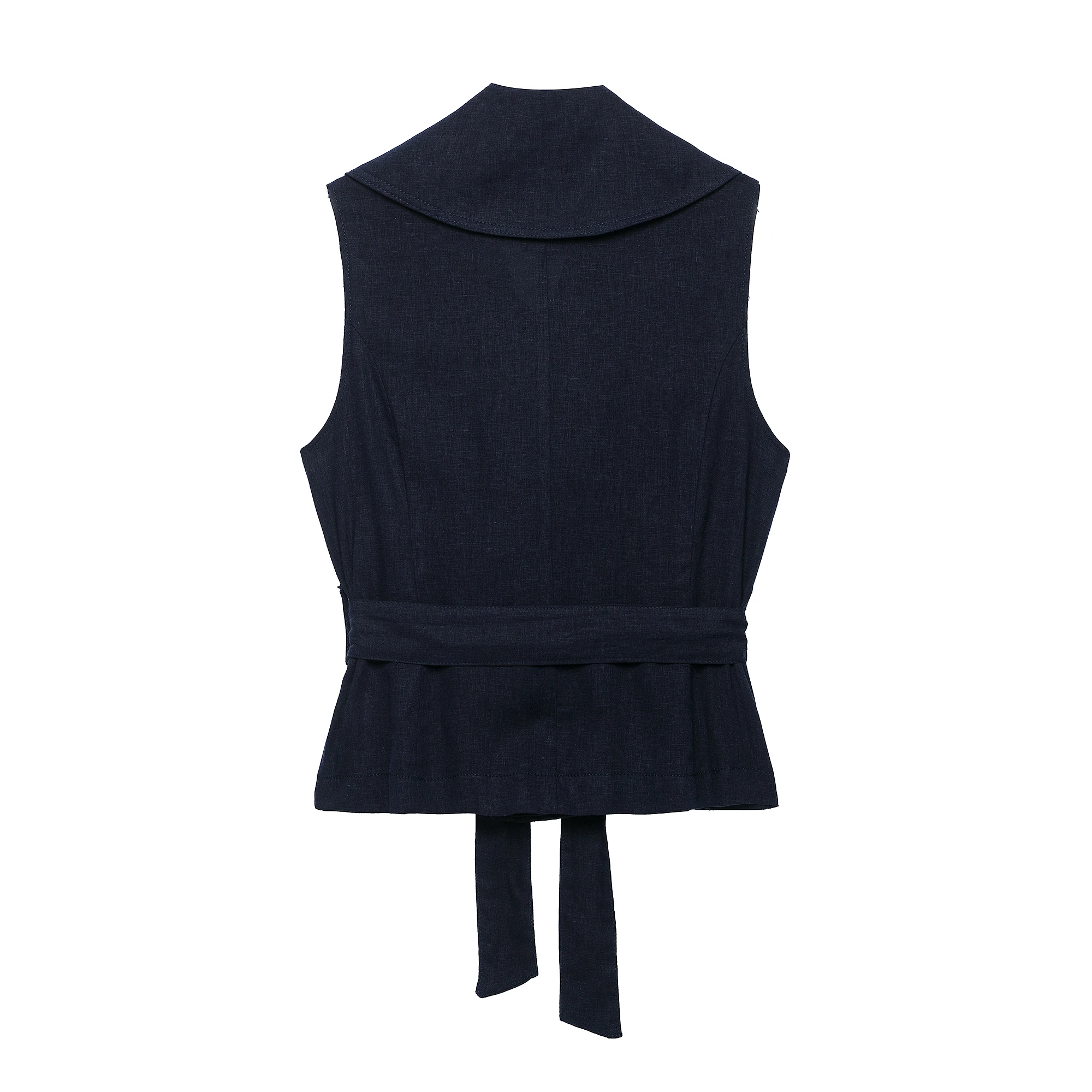 KONDALA Women Summer Elegant Shorts Set 2026 Trendy Commute Casual Chic Set Lady High Street Belt Buttons Vest, Cropped Shorts