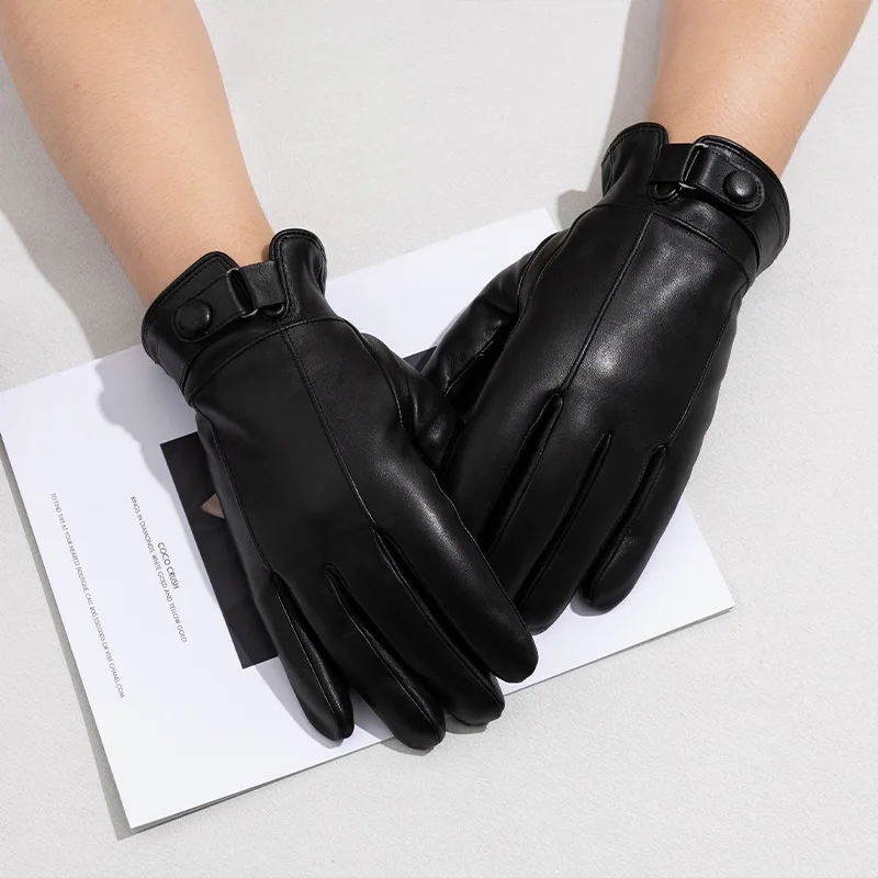 guantes-de-cuero-genuino-para-hombre-de-ultima-moda-con-munequera-de-piel-de-oveja-ideales-para-el-invierno-para-conducir-y-con-proteccion-para-los-cinco-dedos