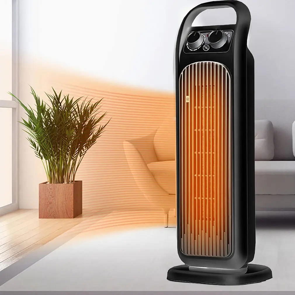 FOR NEW NFJ31 Heater Household Desktop Portable High Speed Regulating Electric Heaters Air Circulation Tower Fan Heating Cooler