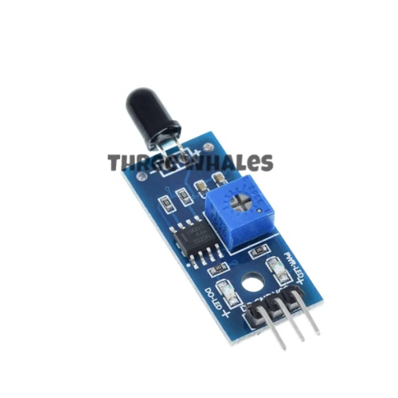 5pcs Blue board Flame sensor module Fire detection module Infrared receiver module (3-wire)