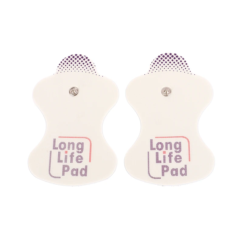 2PCS Long Life Pad Electrode Massage Pads Cable for Digital Tens Acupuncture Device Body Massager Therapy Machine