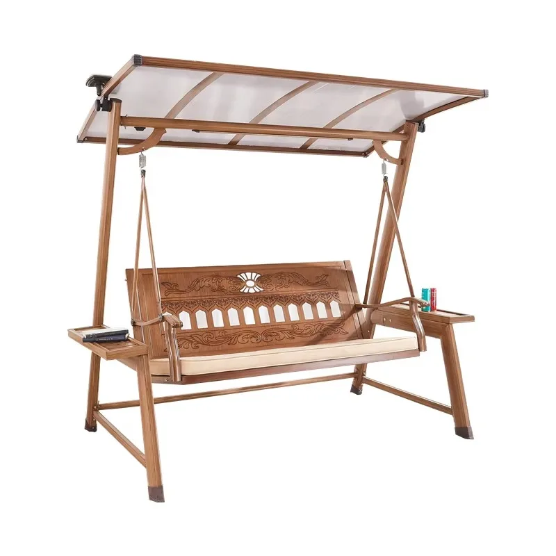 

Outdoor Furniture Wholesale Garden Leisure Balcony Aluminum Swing Metal Swing for 2 Seats Panama Patio Swing for Adult