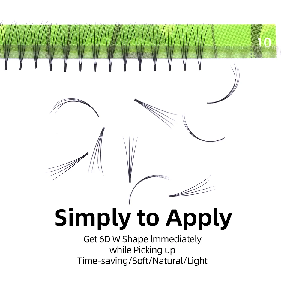 16 file Easy Fanning Estensioni delle ciglia flora Lash Morbido Nero Russo Volume Ciglia Flare Auto Fan Ciglia Trucco Ciglia Naturali