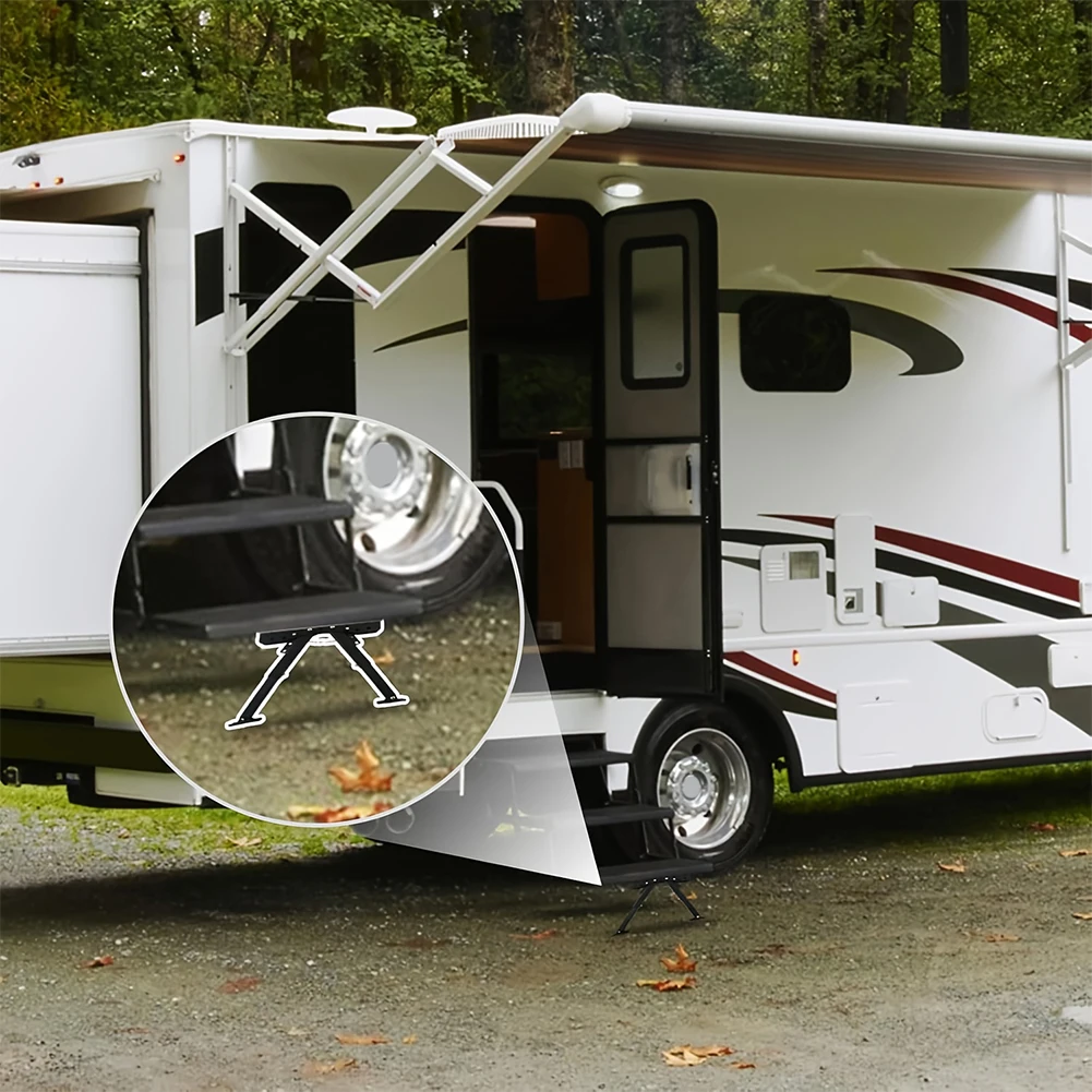 

RV Folding Step Board Bracket Height Ranges From 2.8in To 11.3in RV Step Stabilizer RV Folding Foot Stabilizer RV Accessories