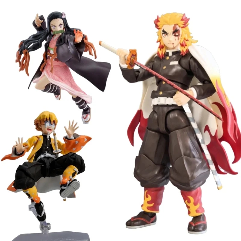 شيطان القاتل Rengoku Kyoujurou فيجما 553 المفاصل المنقولة أنيمي ألعاب شخصيات الحركة 14 سنتيمتر