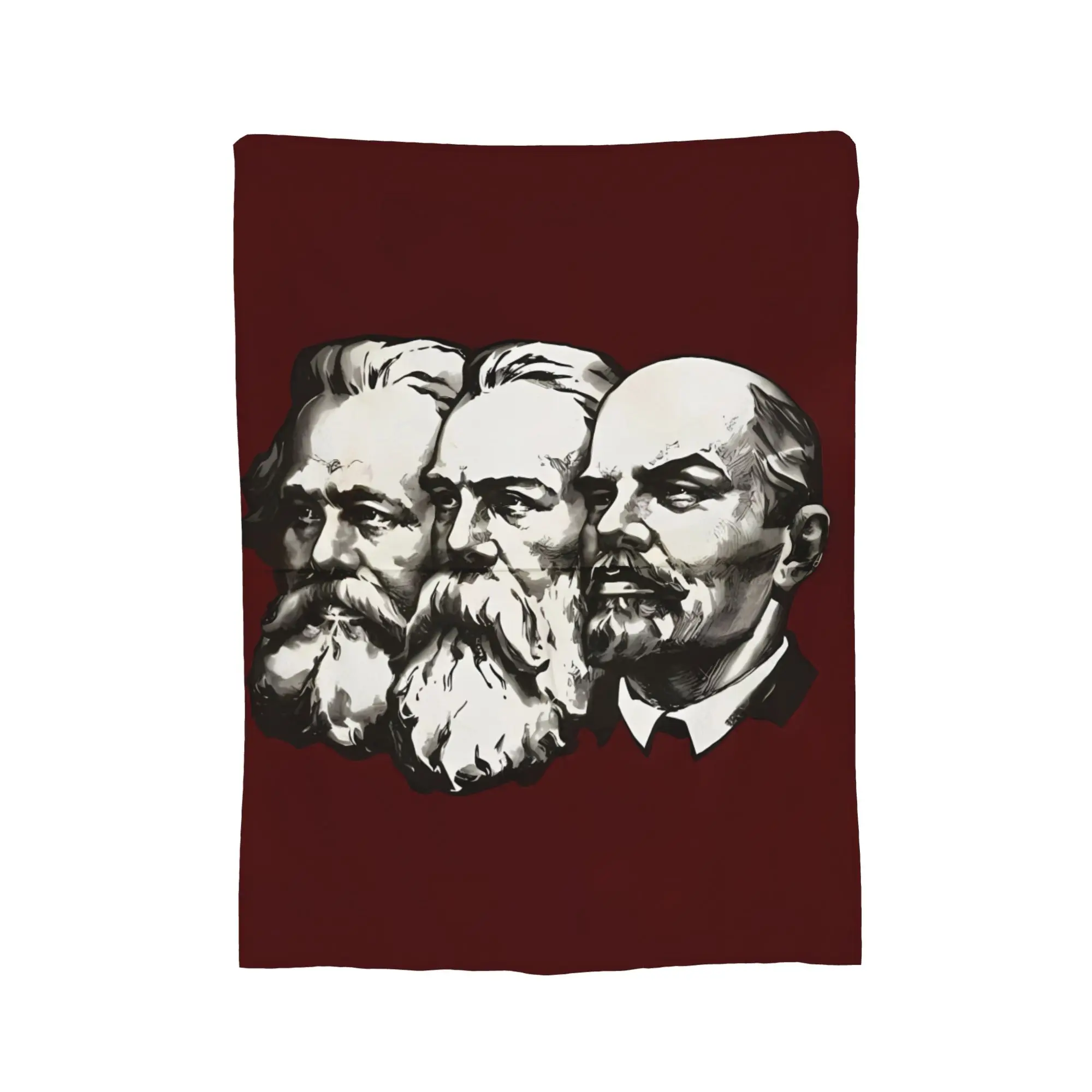 Karl Marx Engels and Lenin Blankets Quality Super Warm  Throw Blanket Winter Travel Home Decor Aesthetic Bedspread