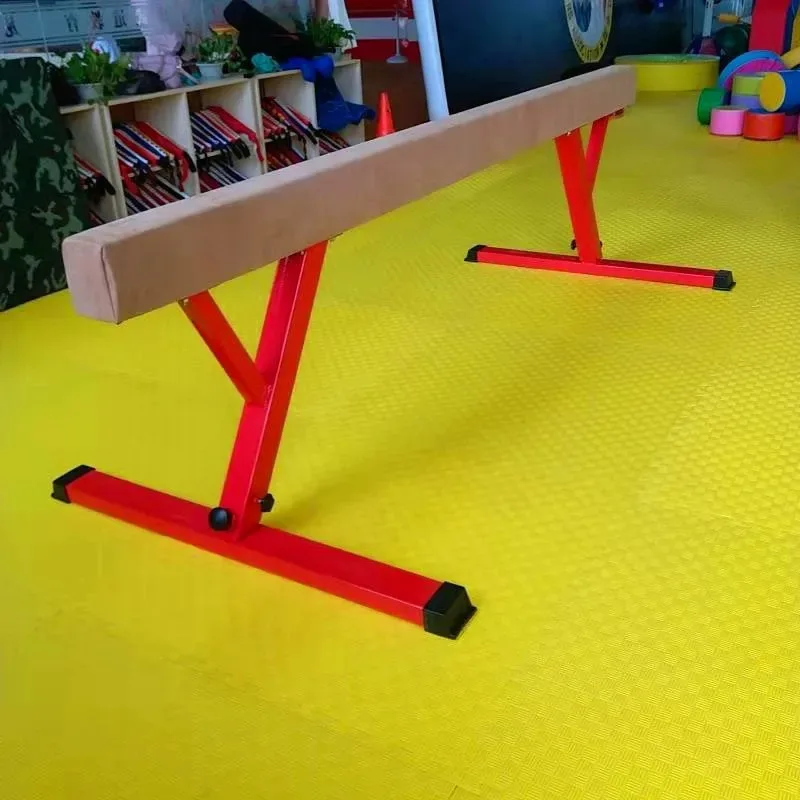 

Adjustable Balance Beam Gymnastics Exercise Training Equipment Gym with Legs Suede Balance Beam High and Low Floor Gym Training