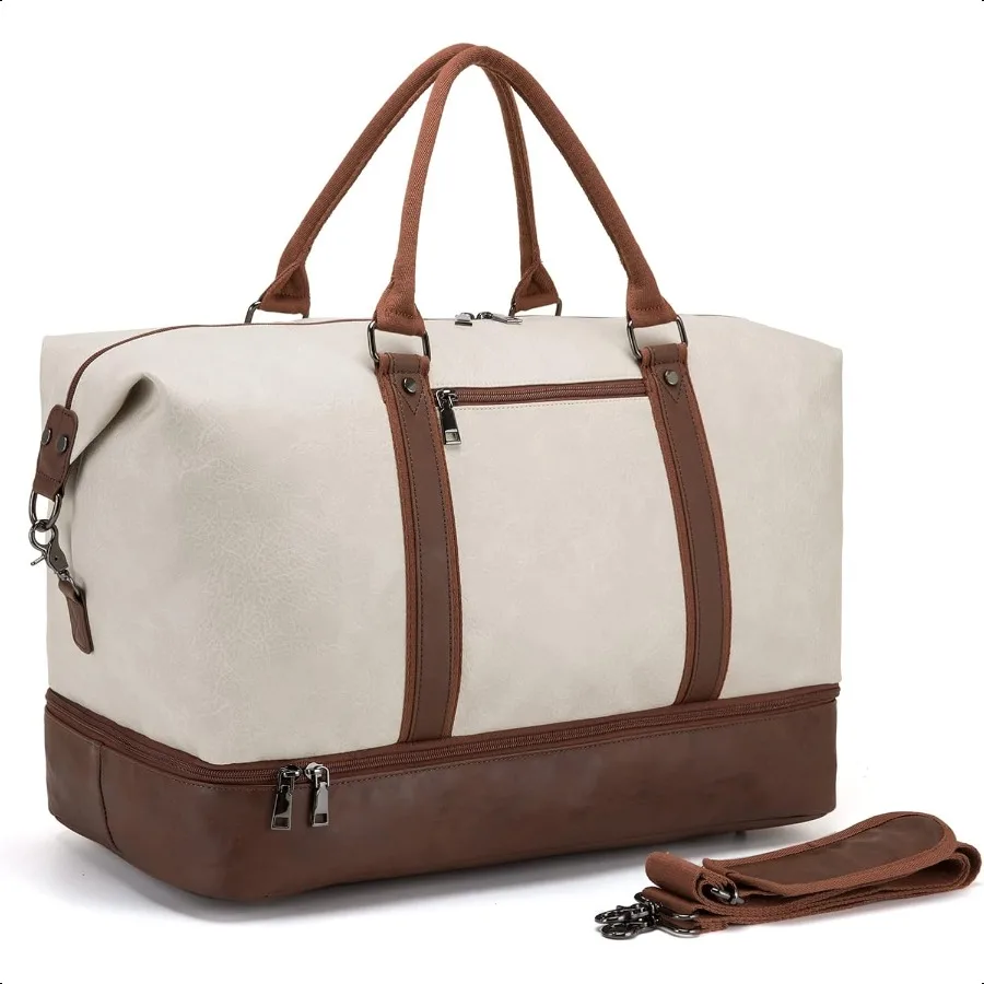 

Weekender Overnight Bag Carry On Bag Travel Bag with Shoe Pouch