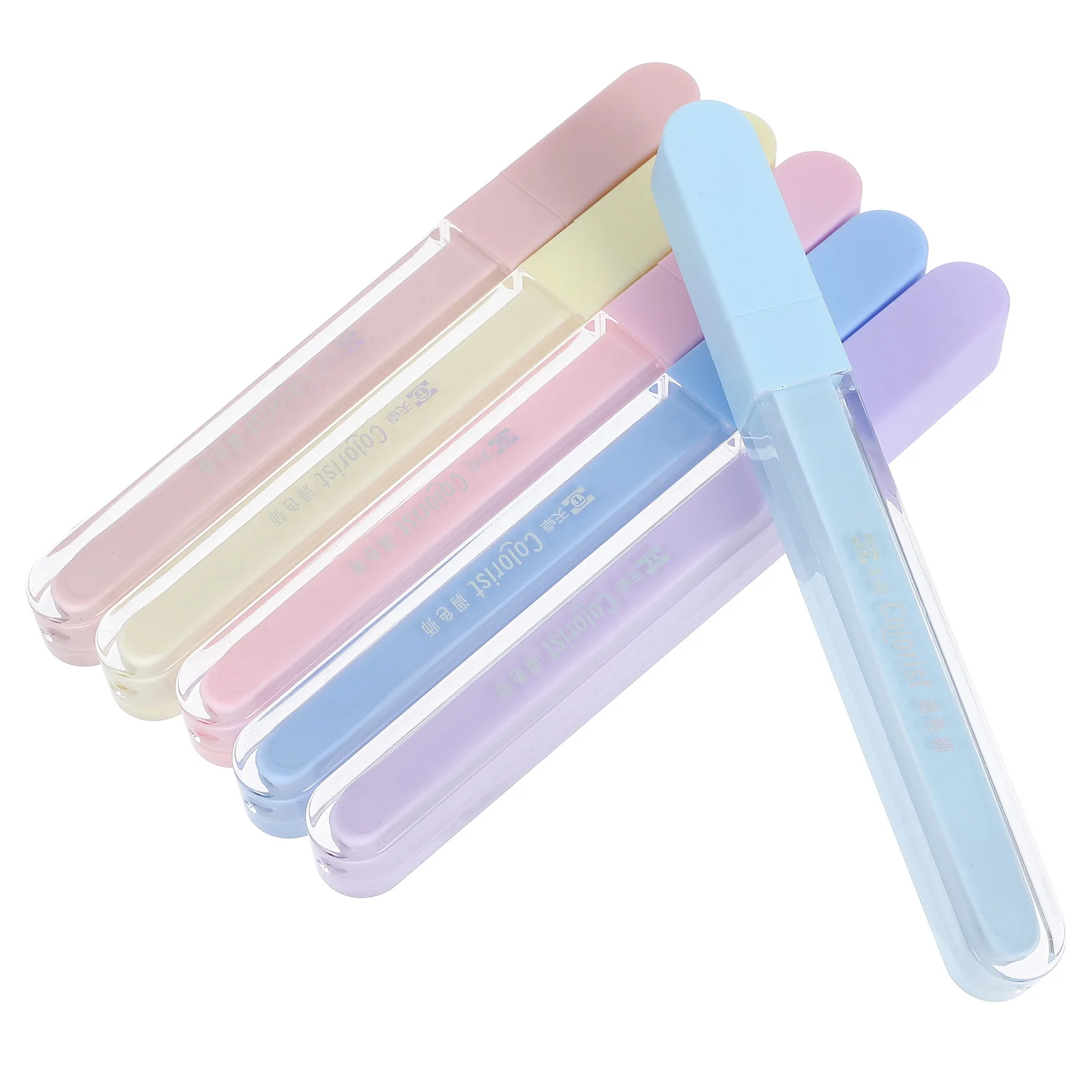 

6Pcs Fluorescent Highlighter Pens Glitter Sparkly Shiny Colors for Note Taking Journaling Study Office Supplies