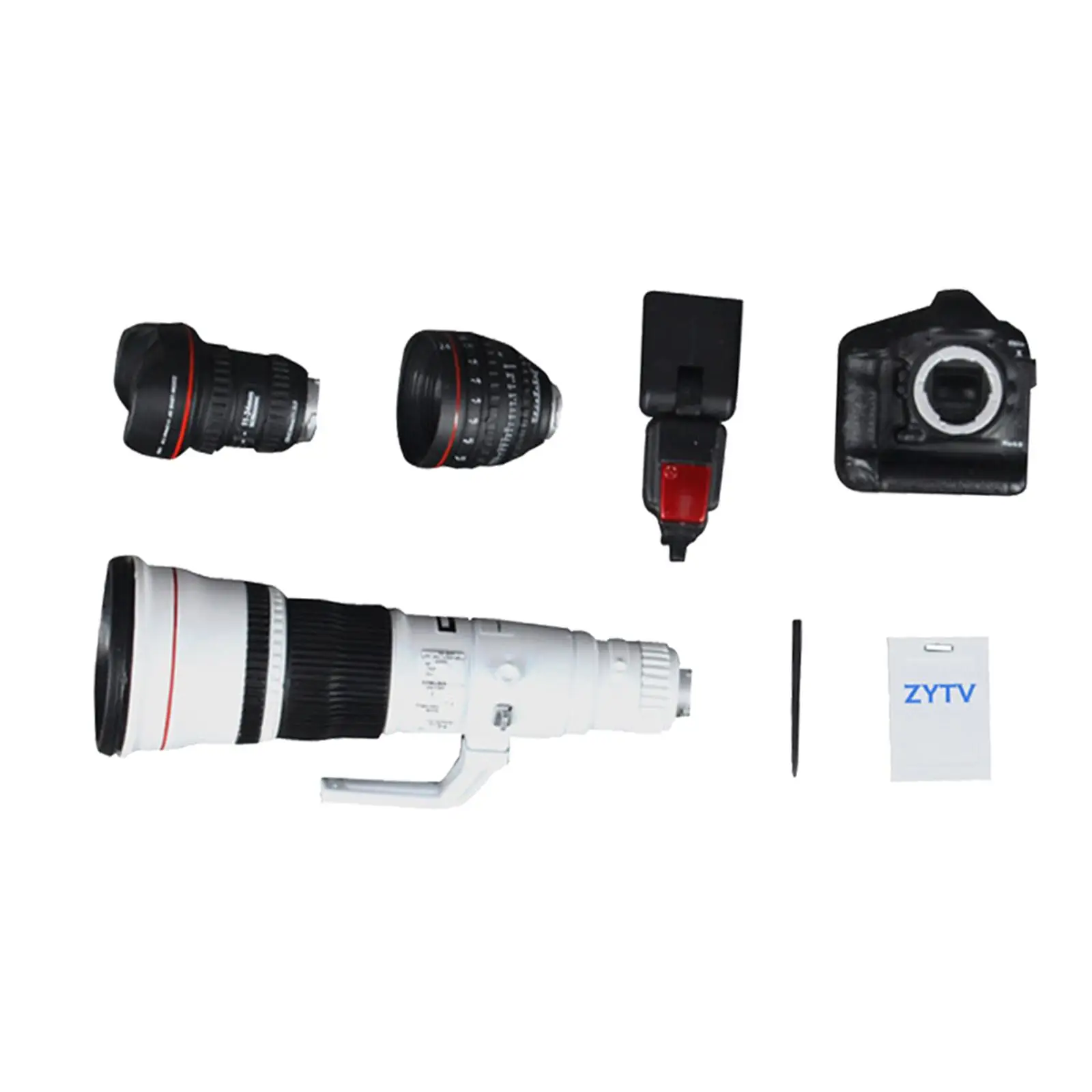 6th Scale DSLR Digital Camera & Lens Set for 12\