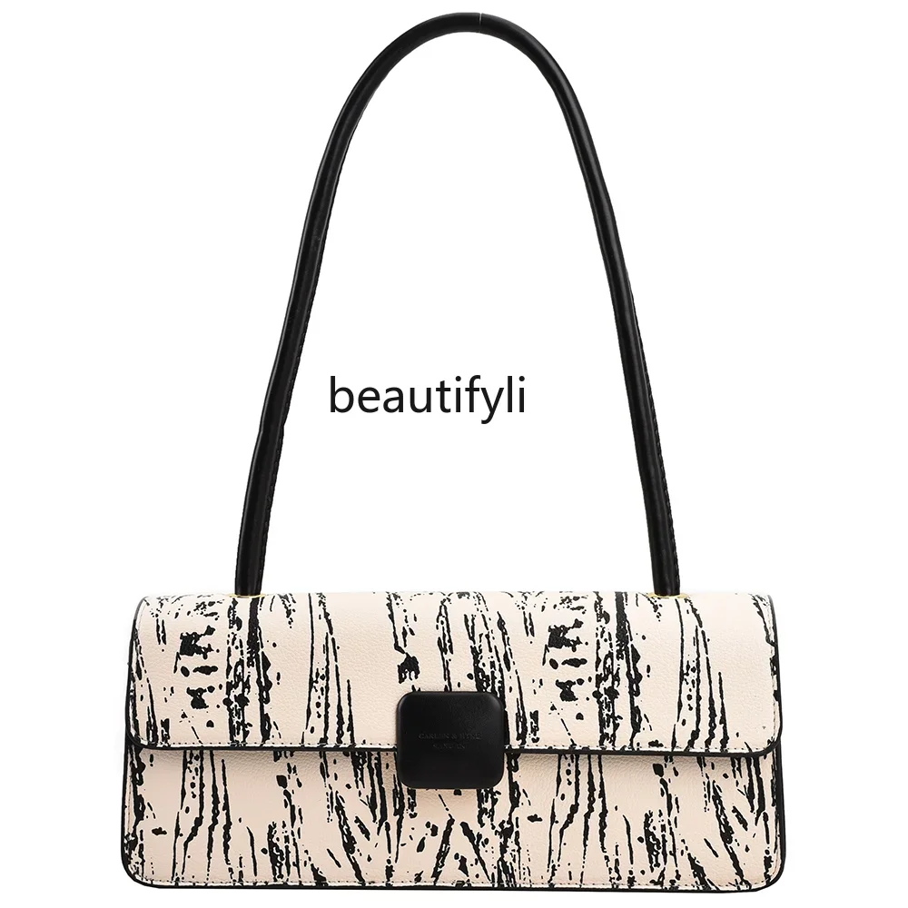 yj French Style Special-Interest Design Bag All-Match Shoulder Underarm Bag Small Square Bag