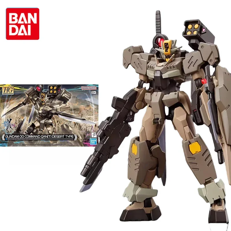 Bandai Original Gundam Model Kit Anime Figure HG 1/144 GUNDAM 00 COMMAND QAN(T) Action Figures Toys Gifts for Children