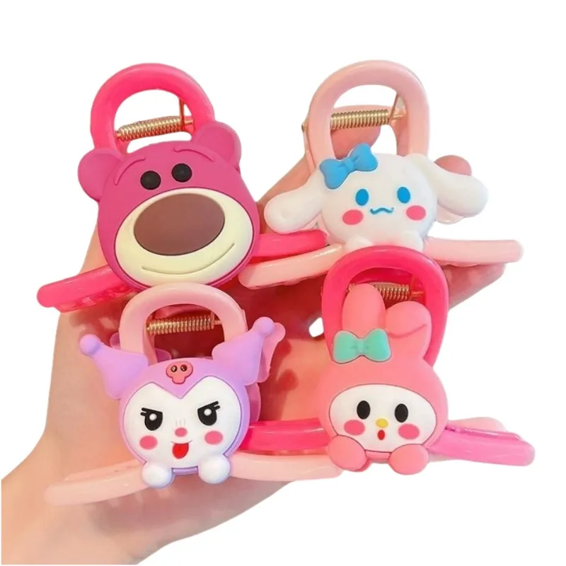 Sanrio Lotso Kuromi My melody Cinnamoroll periferiche anime cute kawaii hair shark clip cartoon girl heart accessori per capelli regalo