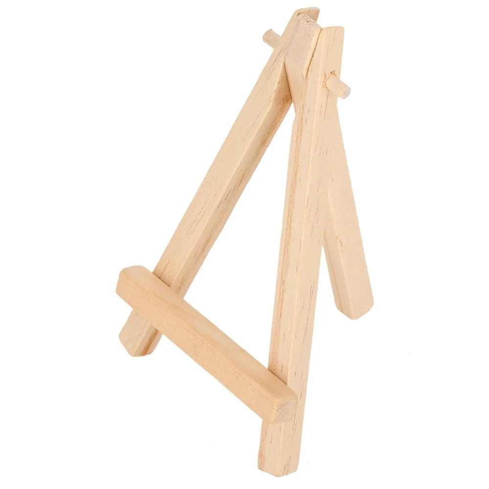 24pcs AFrame Design Mini Wood Display Easel Tabletop Mount Home Decor Wooden Tripod Stand Tabletop Canvas Stand Card Display