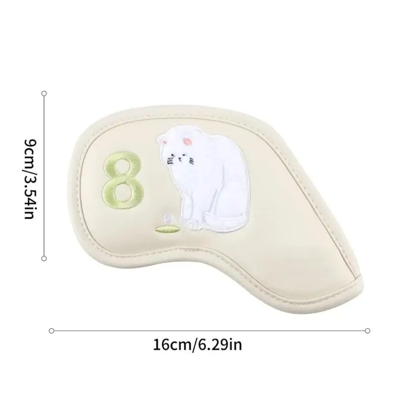 Protector Golf Club Covers Golf Iron Cover H053 Cats Pattern Headcover 9Pcs Rod Golf Protective