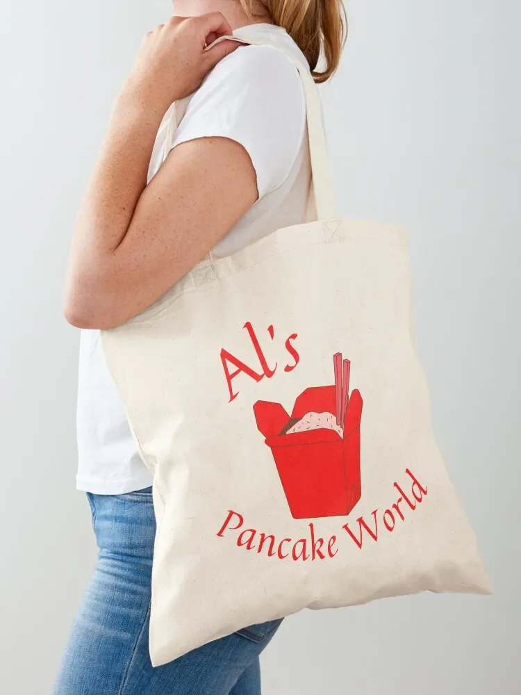 Al’s Pancake World Tote Bag tote bags aesthetic Canvas shoulder bag Custom bag shopping logo