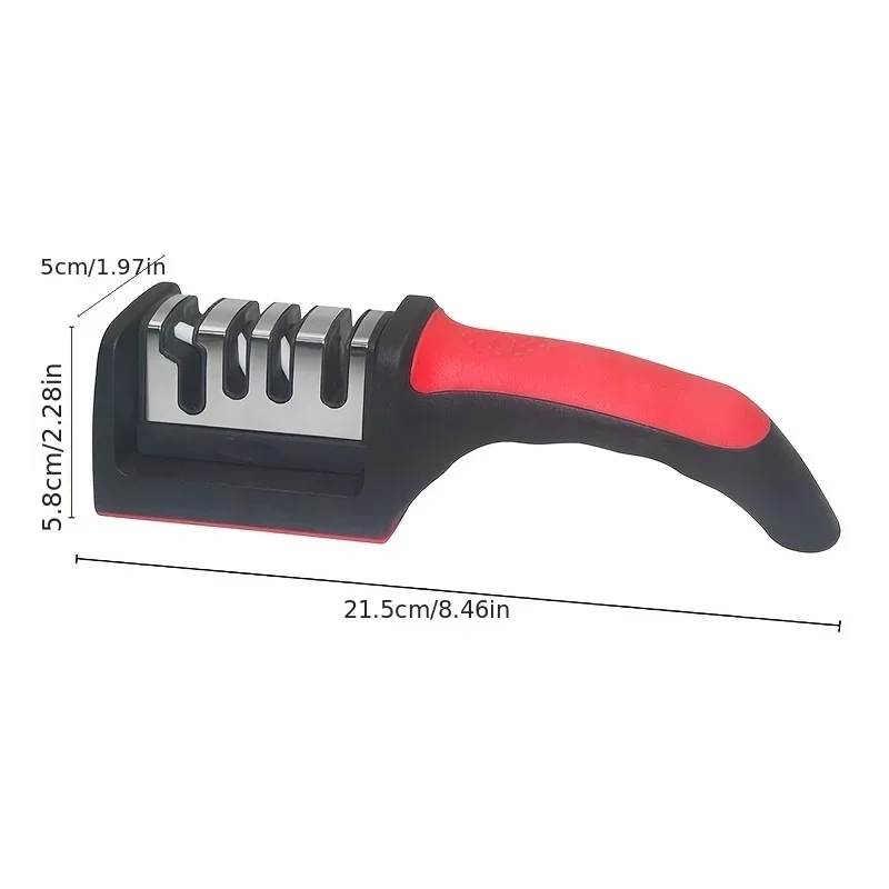 Knife Sharpener 4 Stages Professional Kitchen Sharpening Stone Grinder Knives Whetstone Tungsten Diamond Ceramic Sharpener Tool