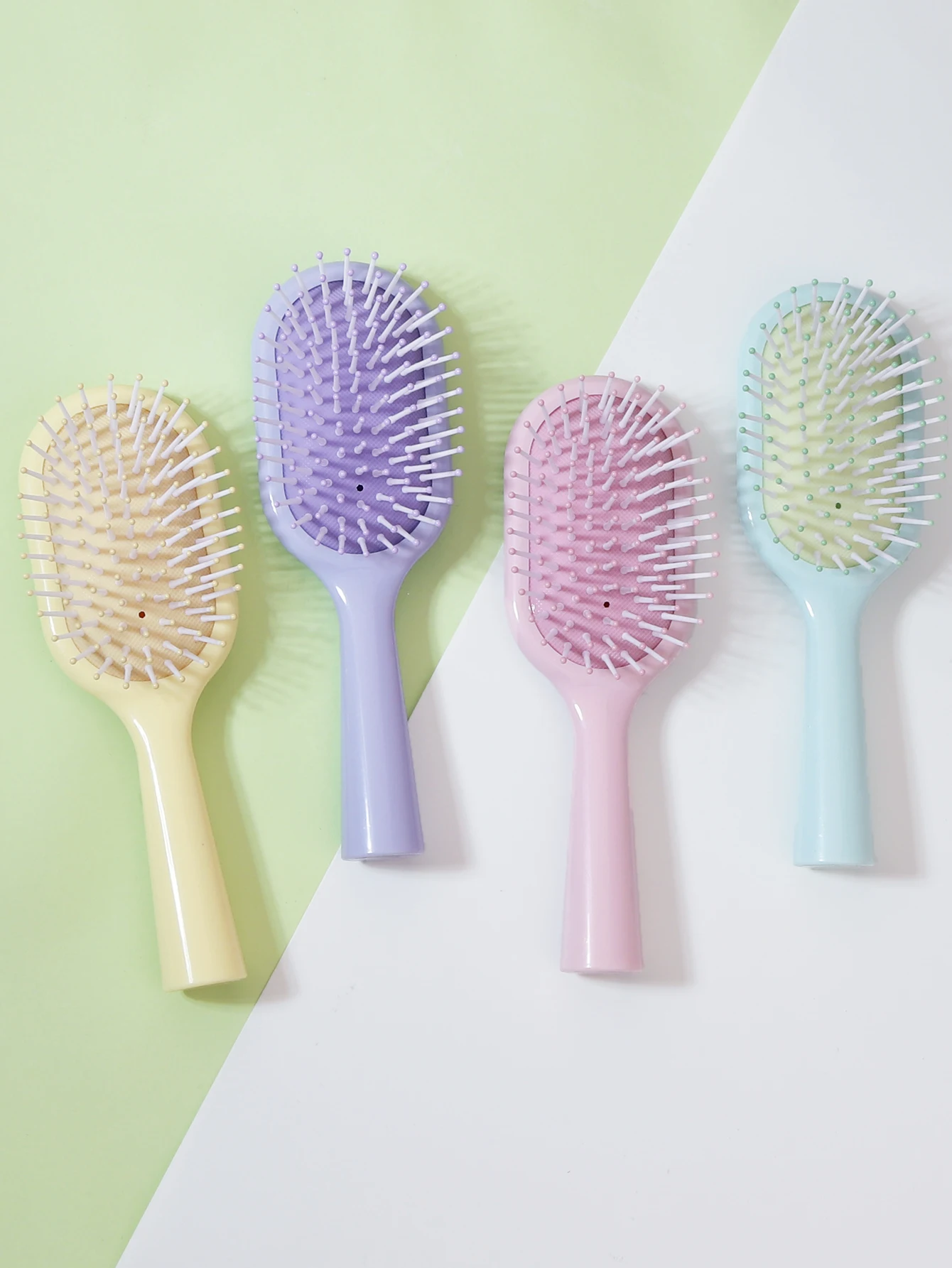 handle portable scalp massage hair comb brush cute cartoon air cushion comb girl's hair care tool Special for real hair wigs