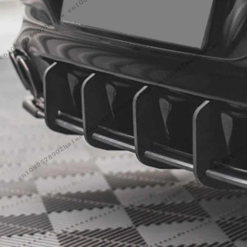 

Rear Diffuser For Mercedes CLA Class CLA35 CLA45 AMG 2019-2024 ABS Rear Bumper Lip Splitter Diffuser Spoiler Black Body Kits