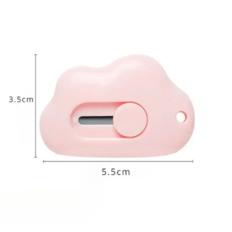 Kawaii Clouds Portable Utility Knife Unpack Express Unboxing Artifact Student School Learning Office Supplies