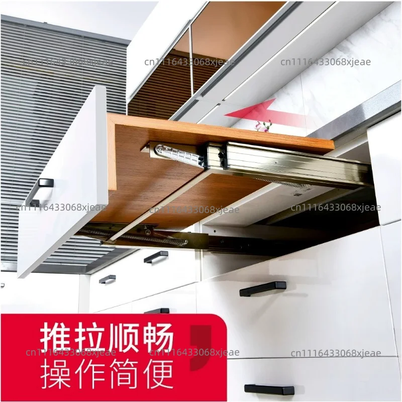 Rising Table Top Sliding Rail Hardware Kit Buffering Extension Track For Dining Table Desk Folding Table Mechanism