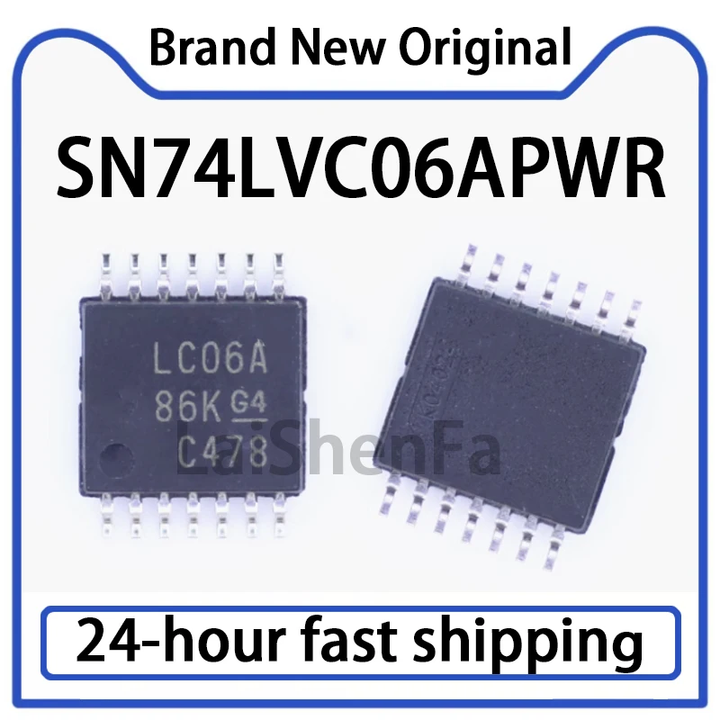 10PCS SN74LVC06APWR Silk Screen LC06A Package TSSOP-14 Logic IC Original in Stock