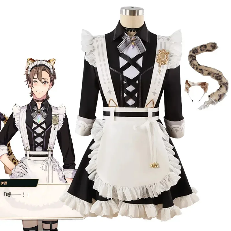 

Nu Carnival Eiden Cosplay Costume Maid Uniform Dress Halloween Party Roleplay Outfit Carnival Christmas Role Clothing