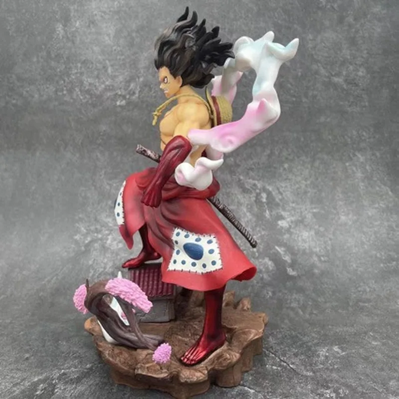 One Piece Luffy Gear 4 Snakeman Figure Wano Country New Anime Statue Ornament With Detailed Scene Base For Anime Fans Collectors - view 3